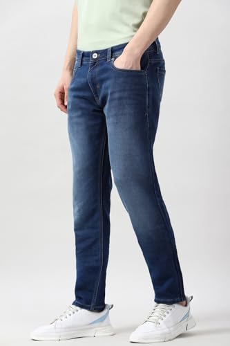 Image of Peter England Men's Skinny Fit Jeans | Premium | Casual Wear | Stylish Bottoms
