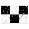 LONGKING 30-Pack 12×12in Vinyl Flooring Tiles - Effortless Peel and Stick Floor Tiles for Kitchen, Dining Room, Bedrooms, 30 Sq. Ft (Marble Texture)