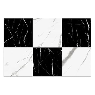 LONGKING 30-Pack 12×12in Vinyl Flooring Tiles - Effortless Peel and Stick Floor Tiles for Kitchen, Dining Room, Bedrooms, 30 Sq. Ft (Marble Texture)