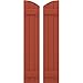 Ekena Millwork ARW101BE311X79CLH Americraft Three 2 Exterior Real Wood Joined Board-n-Batten Shutters w/Elliptical Top (Per Pair), 10 1/2"W x 79"H, Colorful Leaves