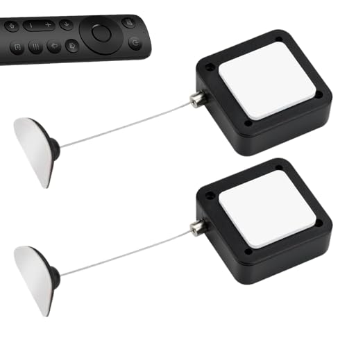 Cordón de control remoto – 2 piezas de cuerda de alambre telescópica automática | Cuerda de soporte antirrobo | Correa retráctil segura para el hogar, hotel, mesita de noche y sala de juegos