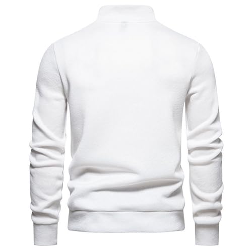 Pull col roulé homme léger coupe ajustée stretch à manches longues