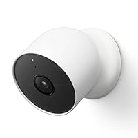 Google Nest Cam (A Batteria) Telecamera Di Sicurezza Interna Ed Esterna, Bianco, ‎‎8.3 x 8.3 x...