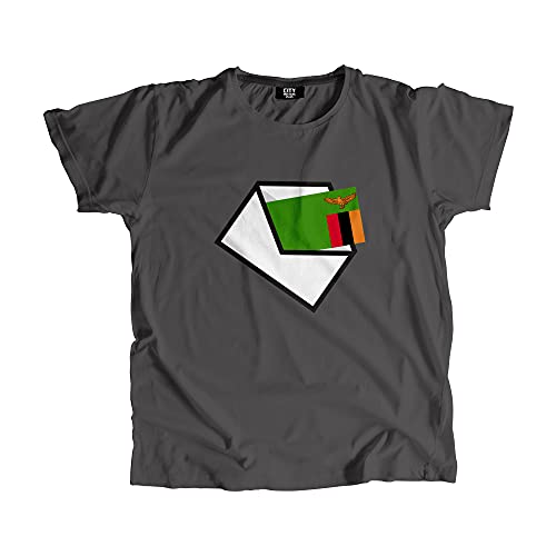 T-shirt mixte Zambie Mail en coton confortable pour homme et femme