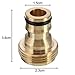 Universal Tap Kitchen Adapters Brass Faucet Tap Connector Mixer Hose Adaptor Basin Fitting Garden Watering Garden Tools(2pcs)