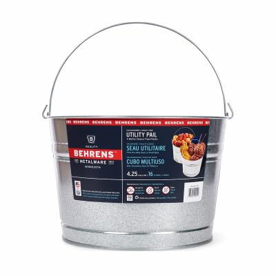 Behrens C17GS Wash Tub, Galvanized Sheet Steel, Round, 4-Gals. - Quantity 6