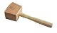 Holzhammer GM Werkzeuge Schreinerklüpfel 10,5 cm aus Rotbuchenholz