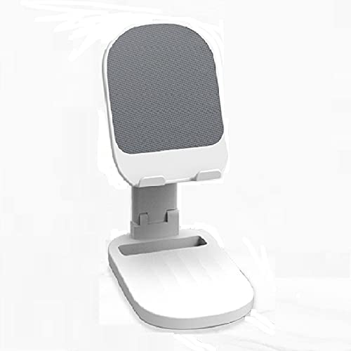Fully Foldable Cell Phone Stand, Adjustable Desktop Phone Holder, Cell Phone Holder for Desk Compatible with All Mobile Phones, iPhone,Samsung Galaxy,Ebook Reader,Kindle,Switch, iPad, Tablet(4-10in)
