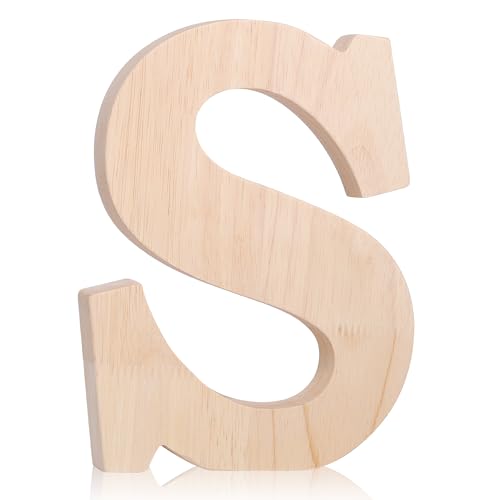 Oubest Wooden Letters for Wall Decor, 8 Inch High, 0.67