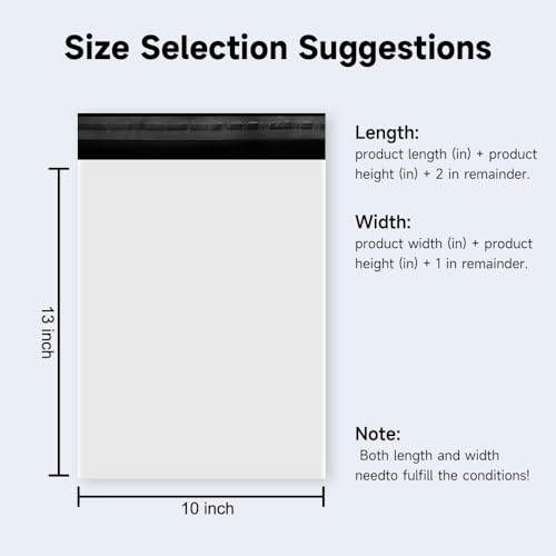 Image of Poly Mailers Shipping Bags with Strong Adhesive, Waterproof Mailing Bags for Clothing, T-Shirts, and Small Business Shipping