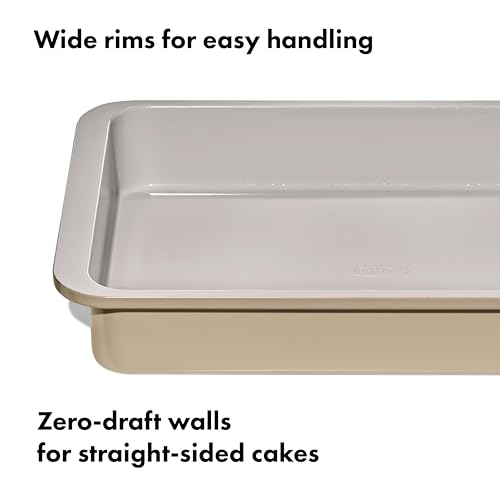 Image of OXO Good Grips Non-Stick Pro Ceramic Coated Metal Bakeware 9 inch x 13 inch Cake Pan - Biscuit