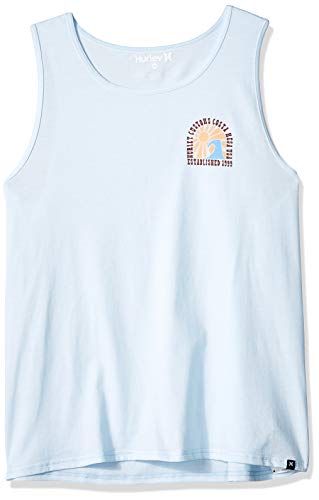 Hurley Men's One & Only Graphic Tank Top, Topaz Mist Heather, L