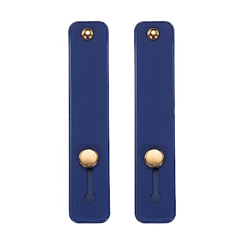 Soporte de agarre para teléfono celular en viajes y selfis, silicona azul oscuro MECCANIXITY