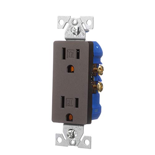 Image of Eaton TR1107RB-SP-L Designer Duplex Receptacle, 15A, 125V, Oil Rubbed Bronze