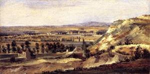 Peinture à l'huile Théodore Rousseau de 20 x 24 pouces pour collectionneurs et amateurs d'art
