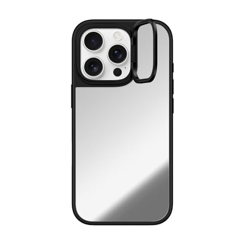 Coque iPhone 16 Pro CASETiFY miroir argent et noir compatible MagSafe