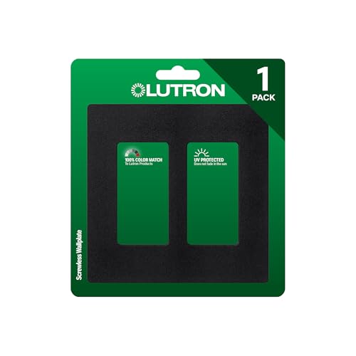 Image of Lutron Claro 2 Gang Decorator /Rocker Wallplate, Satin, Midnight (1-Pack) | SC-2-MN
