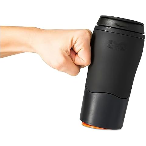 Mighty Mug Plastic Travel Mug, No Spill Double Wall Tumbler, Cold/Hot, Cup-Holder Friendly, Dishwasher Safe, (Black, 12oz) Cover
