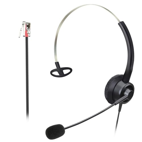 Xintronics Auriculares RJ9 con micrófono con cancelación de ruido, auriculares de teléfono compatibles con Cisco IP 7821 7841 7942G 7931G 7940 7941G 7945G 7960 7961G 7962G 7965G 7975G 8811 8841 8861