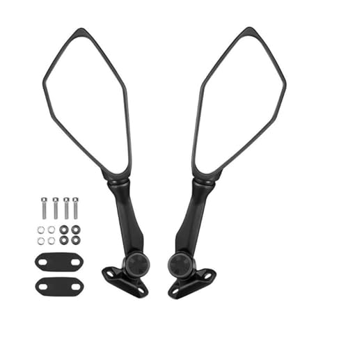Espejos retrovisores plegables negros para motocicletas de carretera Ninja 300R EX300