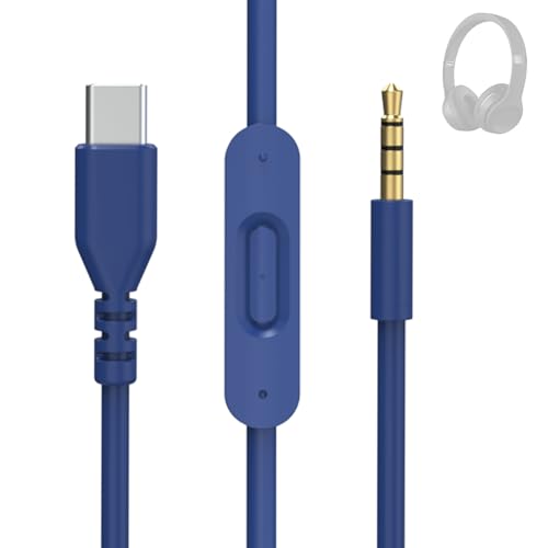 Cable audio Beats USB C a 3.5mm azul para portátiles y viajes