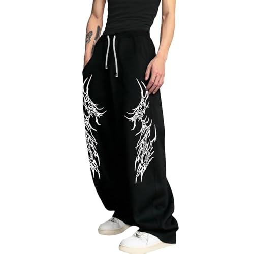 Jogging homme imprimé foncé confortable et chaud pour un look streetwear