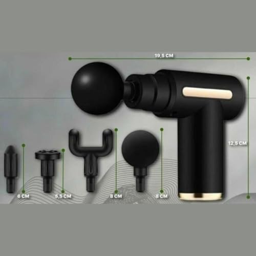 Massageador Elétrico Profissional Muscular Pistola Massagem Recarregável Super Relaxante MioFascial