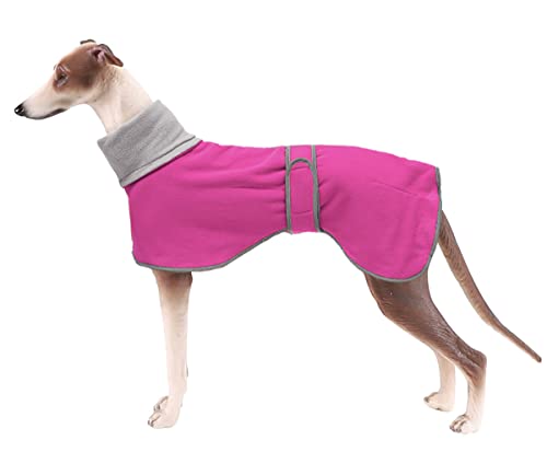 Geyecete Greyhound Cosy Fleece Jumper, Dog Winter Coat with Warm Fleece Lining, Outdoor Dog Apparel...