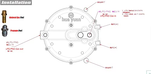 Natural Gas Conversion Kit Compatible with Duromax XP12000EH Generator 12KW LP 18HP Dual Fuel LP - Image 6