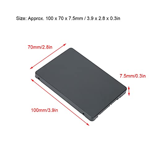 Caja externa para disco duro SSD M.2 2 en 1 negra ABS miniatura 4