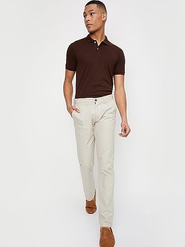 Image of Max Men's Cotton Relaxed Fit Half Sleeves Polo Neck T-Shirt