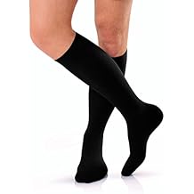 BSN Medical 115255 Jobst for Men Compression Hose, Knee High, 20-30mmHG, Closed Toe, Tall, Medium, Black