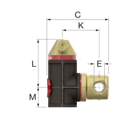 Flamco Luftabscheider - Schlammabscheider - Magnetitabscheider Druck bis zu 10 Bar - Heizung Automatische Entlüftung - Temperatur bis zu 120°C - Größe 1 1/4” (30004)