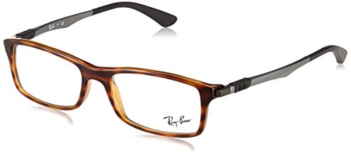 Preisvergleich Produktbild Ray-Ban Herren RX7017 Brillengestell, Rot (Red Havana), 54