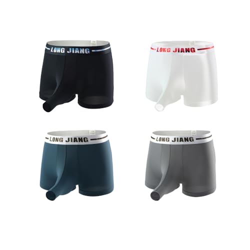 Men's Elephant Nose Boxer Briefs Separate Pouch Boxers Underpants