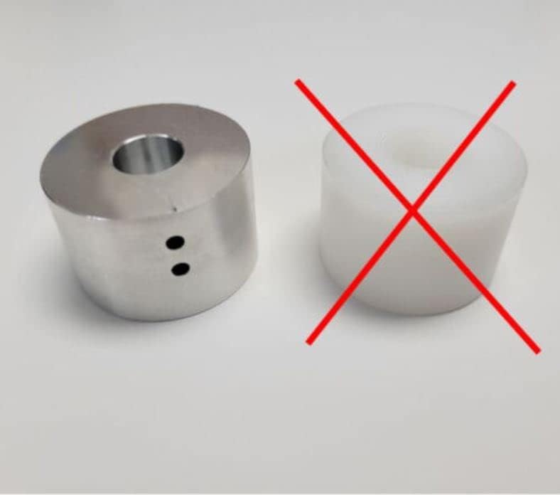 Miniatura 5 de Smoke Daddy - Buje de aluminio para parrillas de pellets y ahumadores, mejora tu buje de plástico  Ajuste universal resistente al calor en parrillas