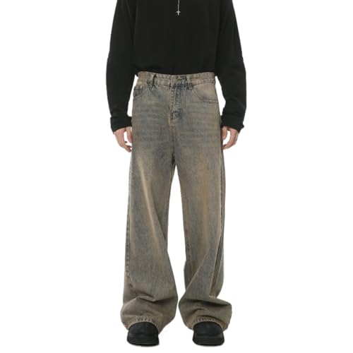 Jeans for Men - Baggy Jeans Y2k Hip Hop Skater Jeans Vintage Dance Skateboard Pants Loose Fit Denim Jeans Baggy Pants