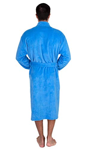TowelSelections Men's Robe, Fleece Cotton, Terry-Lined Water Absorbent Bathrobe2
