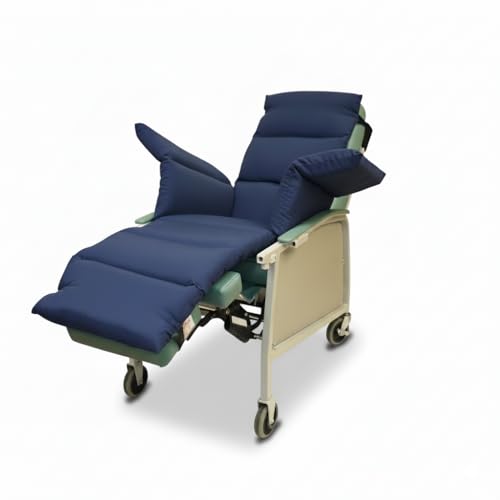 NYOrtho Geri-Chair Comfort Seat Full 72'x18' - Water-Resistant Chair Pad for Sensitive Skin - Zip-On Extension - Quick-Release Buckles - 18-24” Wide - Soft Fill - Made in USA - Machine Washable
