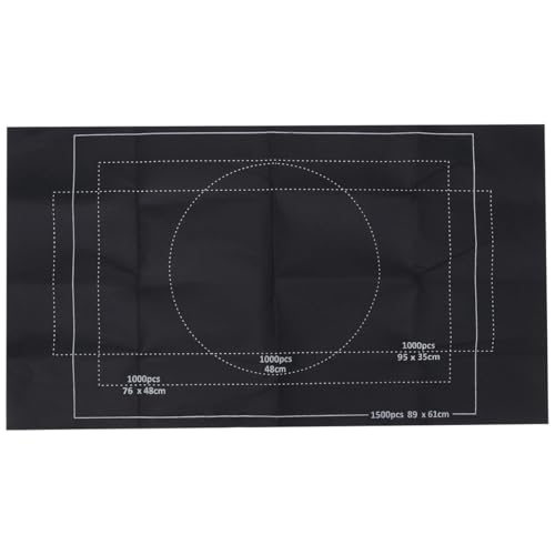 HONITANO Tapete de Fieltro Enrollable Negro 66X117 CM para Rompecabezas Manta de Juego Grande para Puzzles hasta 2000 Piezas 3 Bandas de Fijación Adecuado para Guardar y Jugar Puzzles
