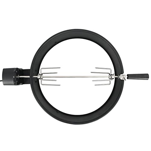 Vidaxl Kit De Anillo Asador De Barbacoa Negro 47 Cm - Negro En Oferta Vidaxl Kit De Anillo Asador De Barbacoa Accesorios Parrilla Eventos Plancha Eléctrica Robusto Duradero Práctico Útil Con Motor Potente Negro 47Cm