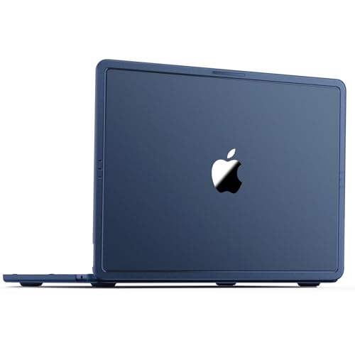 Compatible with MacBook Air 13 inch Case M4 M3 M2 2025-2022, Release Model A3240 A3113 A2681, [100% Match Official Color] Protective Hard Shell Laptop Cover for MacBook Air 13.6 inch – Midnight Clear