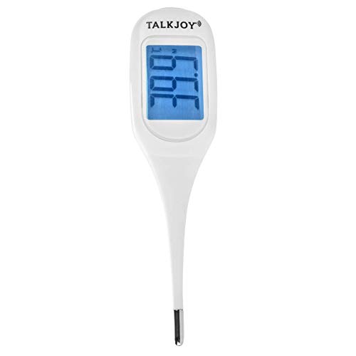 TalkJoy Sprechendes Fieberthermometer, Thermometer mit Sprachausgabe, sagt Temperatur an, ideal für...