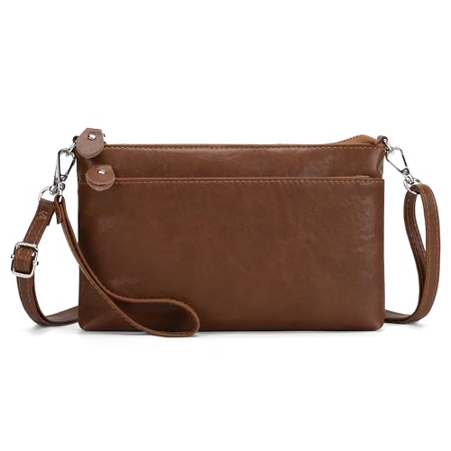 beful Premium Pebble Leather Wristlet