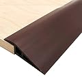 DAILISEN 3.4ft Floor & Carpet Threshold Transition Strip, Overlap Edge Reducer,Edging Trim for Doorway Flooring Mats and Tiles,Beveled Edge Ramp Edge Guard,for use with 3/5" Thick Material (Brown)