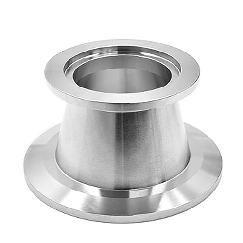 Reducer Conical KF-40 to KF-50 Vacuum Fittings, ISO-KF Flange Size NW-40 to NW-50, 304 Stainless Steel, Flange Adapter