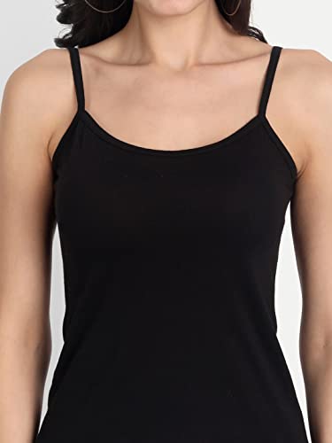 Image of Aimly Women's Cotton Regular Fit Camisole Slip Pack of 3