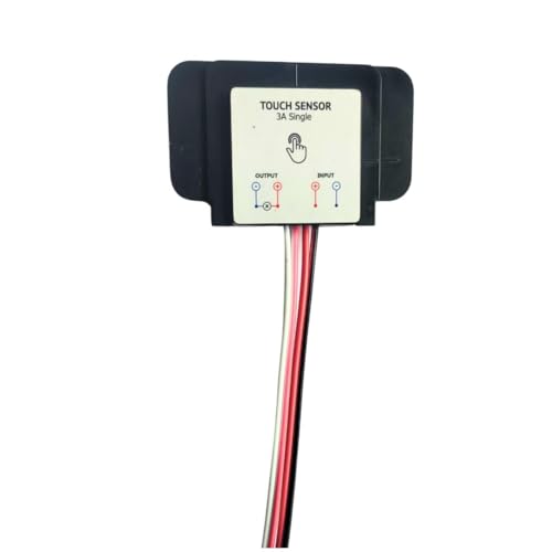 Image of SP Electron 12V 3A Touch Sensor Switch for Bathroom Mirror LED Light - Capacitive Touch Light Switch (3 Amps Single LED ON /OFF) (Pack of 1)