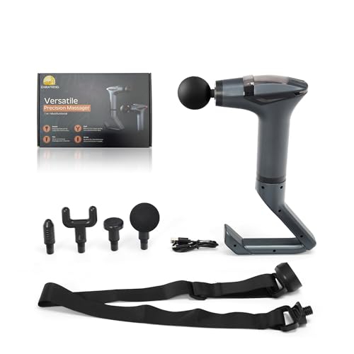 Massage Gun Deep Tissue Muscle Massager for Pain Relief 12 Speeds Handheld for Neck Shoulder & Back with Extension Handle