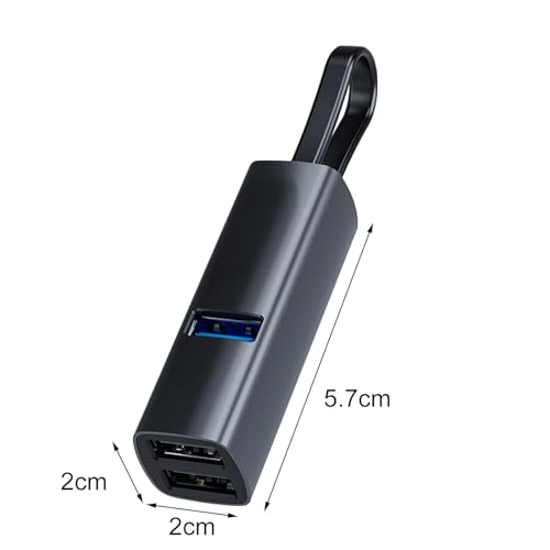 Image of 5Gbps Docking Station Dual Monitor USB 3.0 /2.0 TF /SD Universal 3 HDMI Ports High Speed LED Lights Data Transfer USB C Hub Mini USB Splitter for Laptop PC Mobile Phone Silver Type-C
